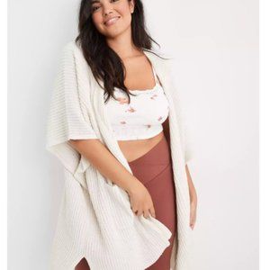 Aerie Cozy Cloud Cape- Size M- Cream